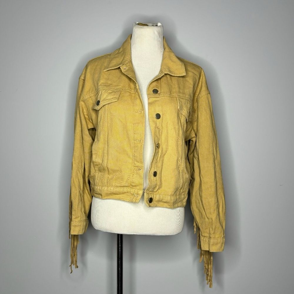Le Lis- Tan/Yellow Jacket with Fringe
